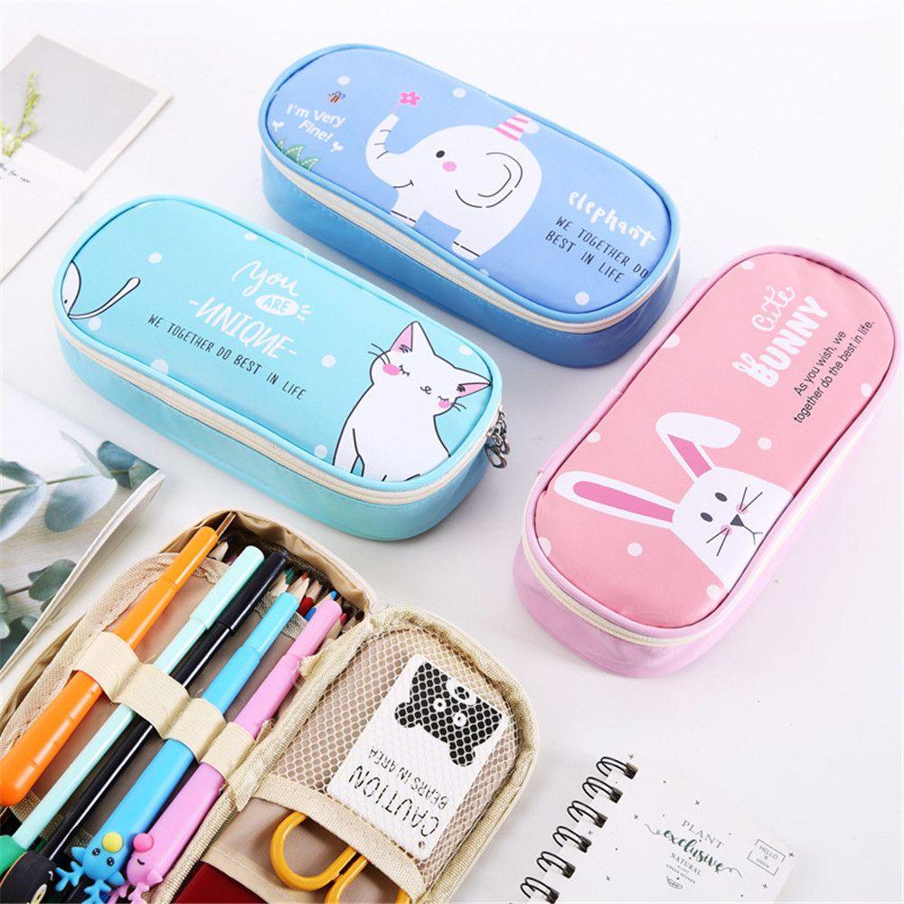PISTA Túi Đựng Bút Cỡ Lớn Thiết Kế Dễ Thương Dành Cho Học Sinh