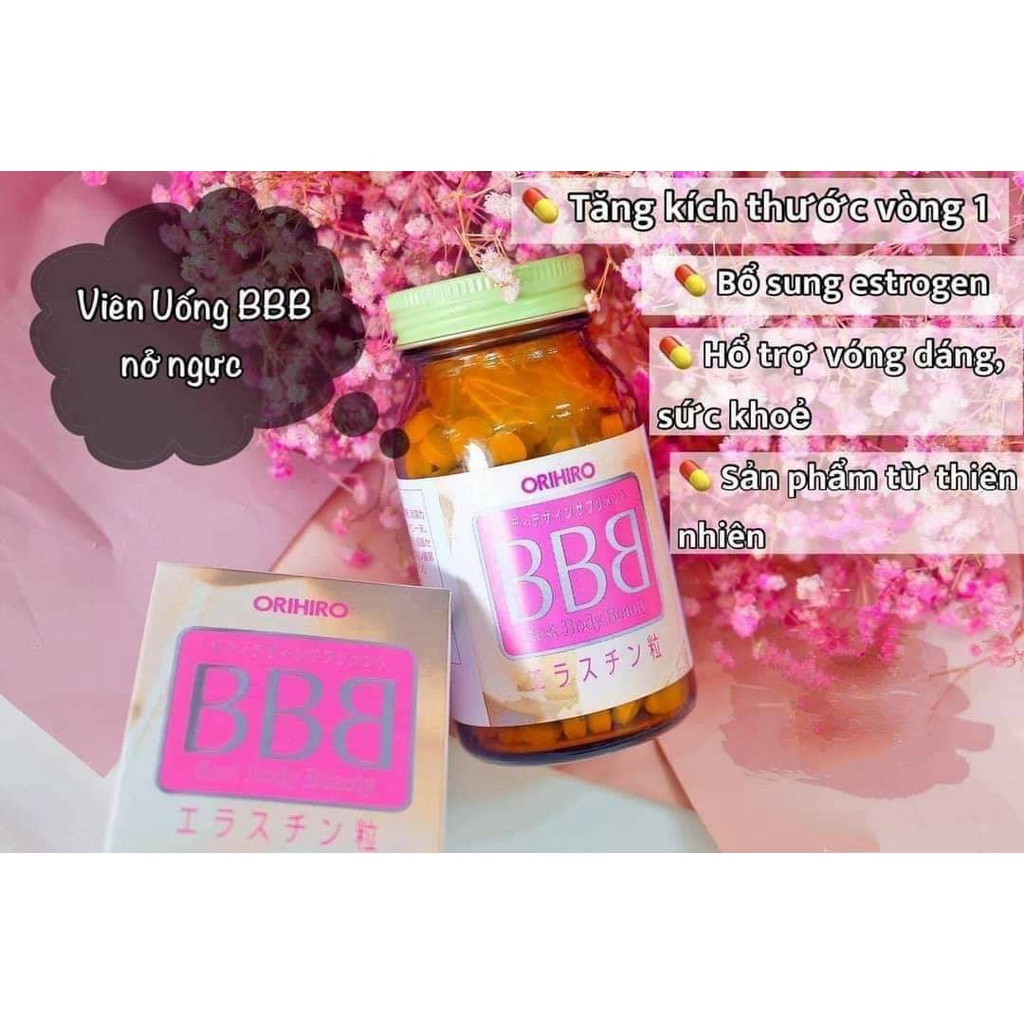 Viên uống nở ngực BBB Best Beauty Body Nhật Bản (Date 4/2023)