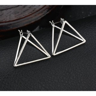 [ Hàng Có Sẵn ] FREESHIP 99K TOÀN QUỐC_ Bông tai tam giác 3d - chốt hơi khó mở Xuất khẩu