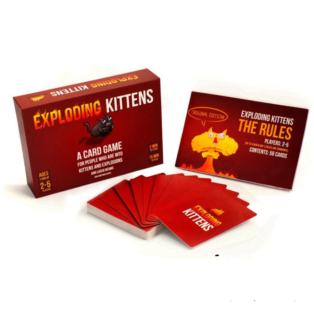 Mèo Nổ Exploding Kittens Song Ngữ Tiếng Anh - Trung Giá Rẻ