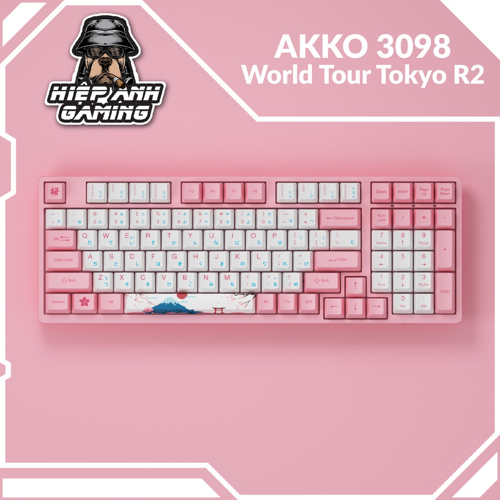 Bàn phím cơ AKKO 3098 World Tour Tokyo | Hàng chính hãng bảo hành 12 tháng