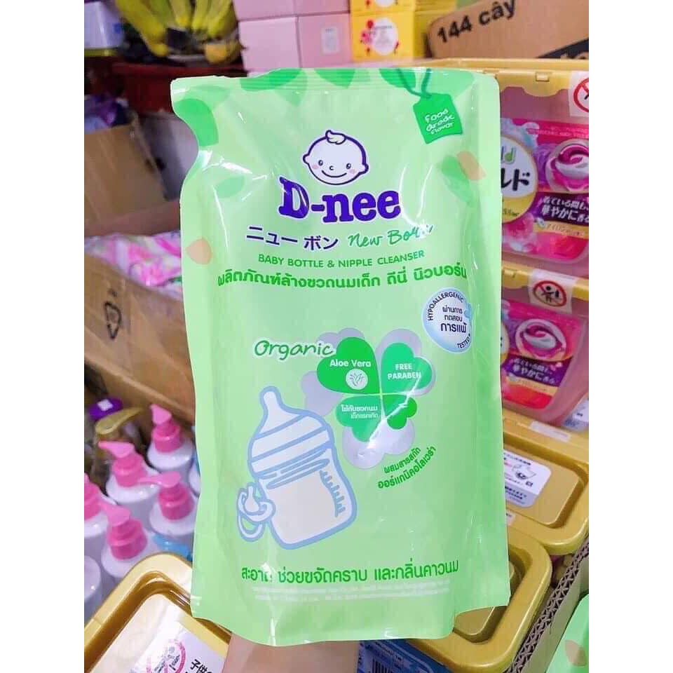 Nước súc rửa bình sữa Dnee Organic-Thailand 600ML-620ML [CHAI HOẶC BỊCH]