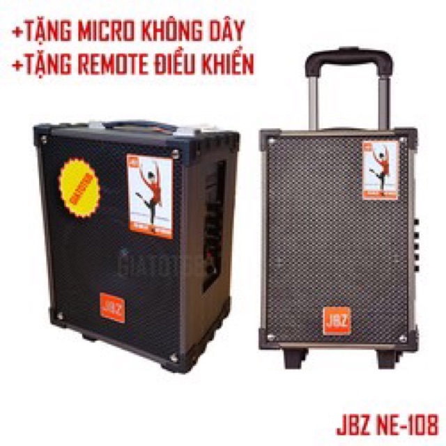 Loa Kéo Di Động JBZ NE -108 Tặng Mic Không Dây