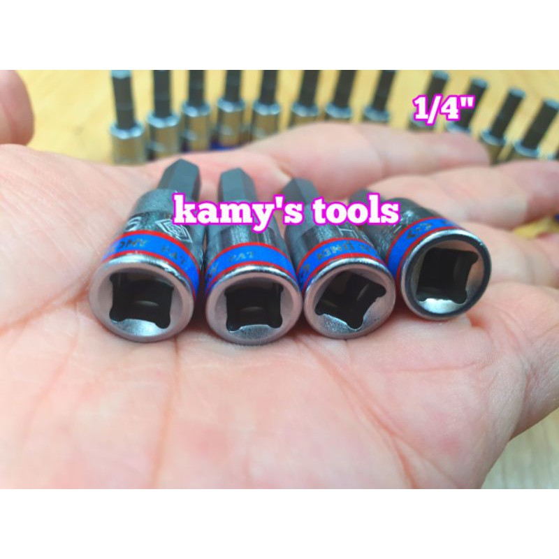 Đầu Khẩu Tuýp Lục Giác Lú Đầu 1/4 Inch Crossman Kingtony H3 H4 H5 H6 H7 H8 model 2035