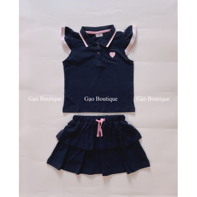 Set áo cánh tiên kèm chân váy Little maven cho bé gái 11-28kg