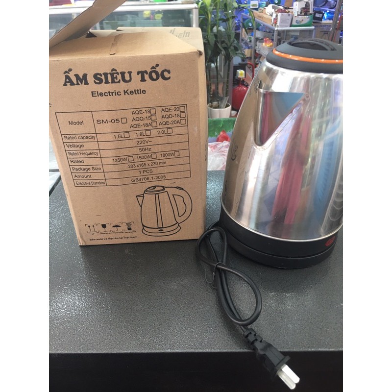 Ấm Siêu Tốc 1.8L Electric Kettle chính hãng