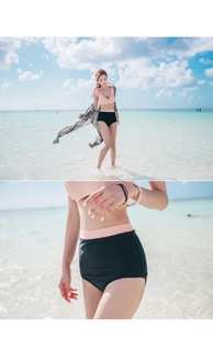Bikini áo tắm 2 mảnh eo cao gen bụng