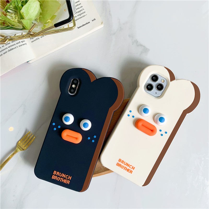 Vỏ Iphone Ốp lưng iPhone 11 Pro Max iPhone X Xs XR iPhone 7 Plus iPhone 8 Plus iPhone 6 Plus Bread Monster Phone Case Silicone Soft Case