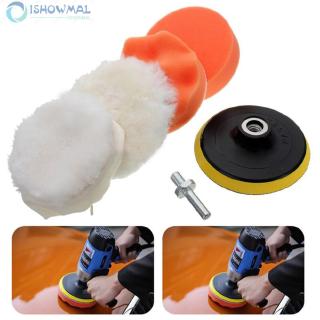 Bộ 6 miếng bọt biển đánh bóng xe hơi kích thước 4 inch kèm trục vít M10