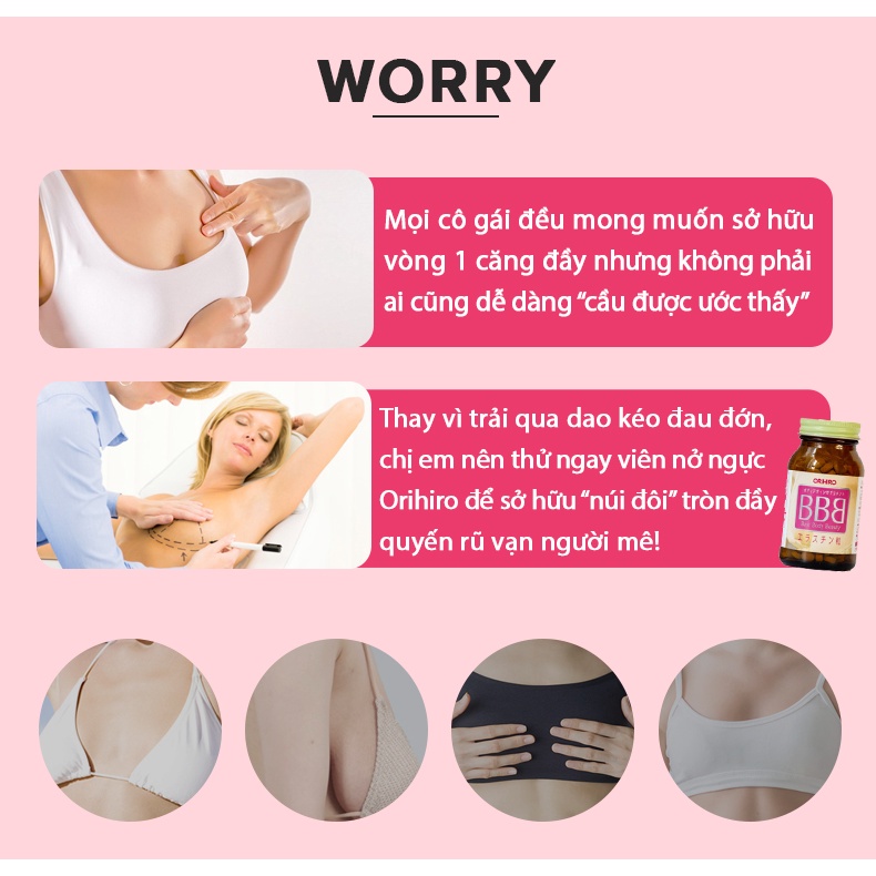 Viên uống nở ngực BBB Orihiro (300 viên)