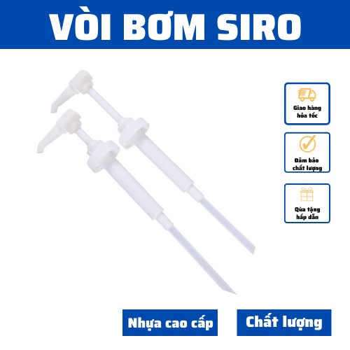 Vòi bơm siro bình nhựa 1600ml, bình bơm thủy tinh 1100ml phụ kiện bình bơm cao cấp, an toàn sử dụng dụng cụ pha chế