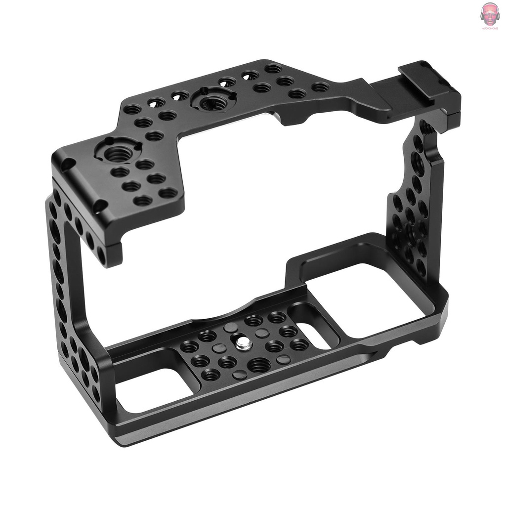 Lồng máy ảnh bằng hợp kim nhôm thay thế cho máy ảnh không gương lật Sony A7M3 A7R3 A9 với giá đỡ lỗ vít 1/4 3/8 inch
