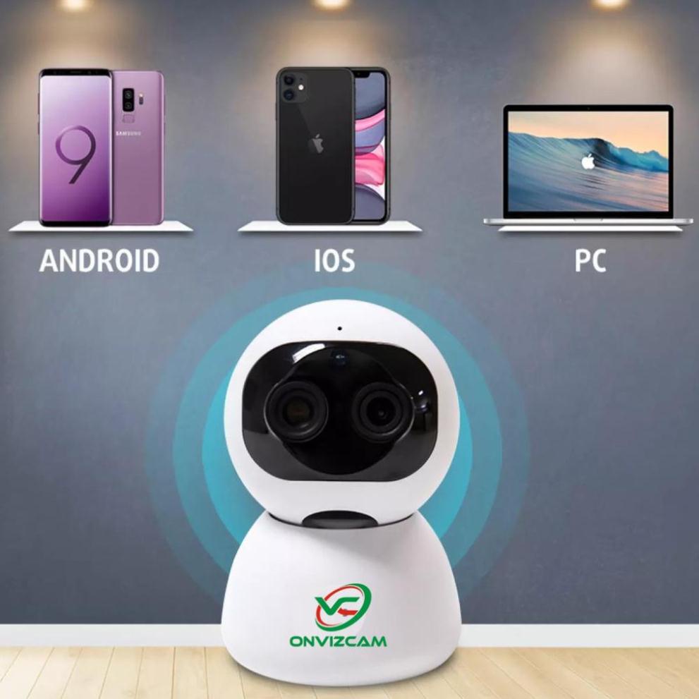 Camera WiFi IP ONVIZCAM RB20 ống kính kép - Độ phân giải full HD 1080P- Quay 355° Nhìn xa -  Siêu Zoom