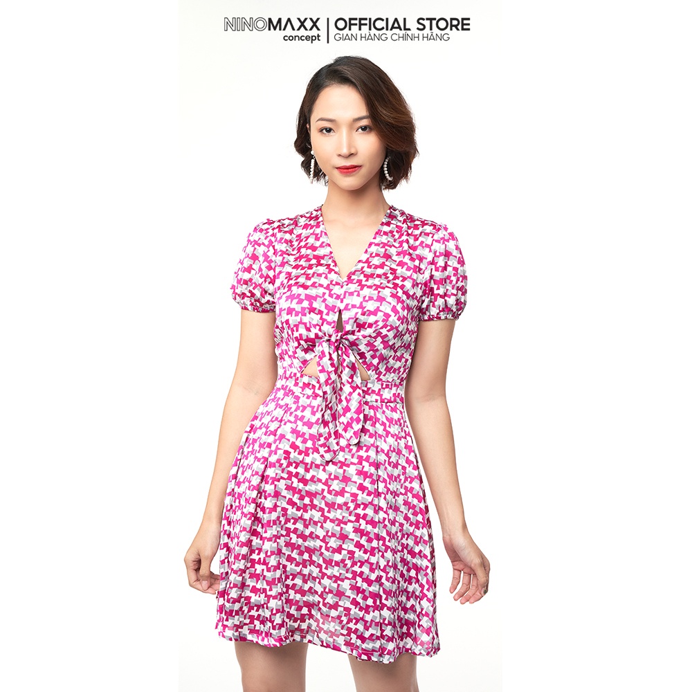N&amp;M Đầm Nữ hoạ thiết thắt nơ eo 2101038