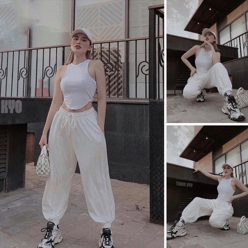 Áo ba lỗ croptop, áo sát nách vạt bầu chất thun thái cực đẹp(ảnh thật)
