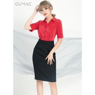 Đầm body sơ mi GUMAC MS04910