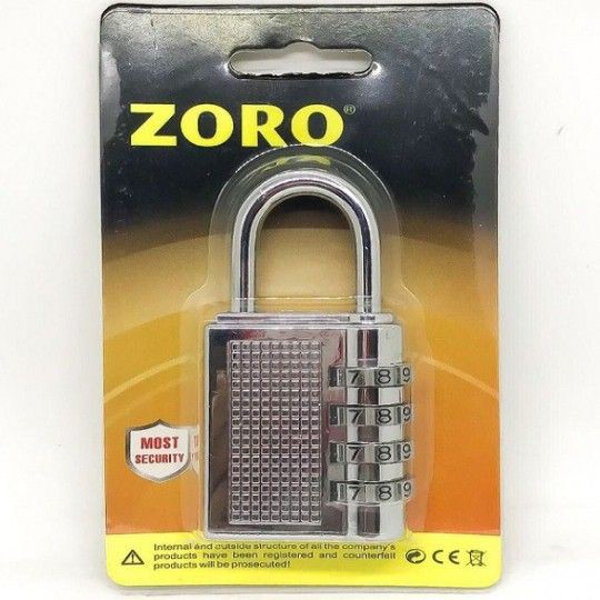 [XK][FREESHIP] Ổ KHÓA SỐ ZORO INOX - CHỮ U - TRÒN 4 SỐ [HCM]