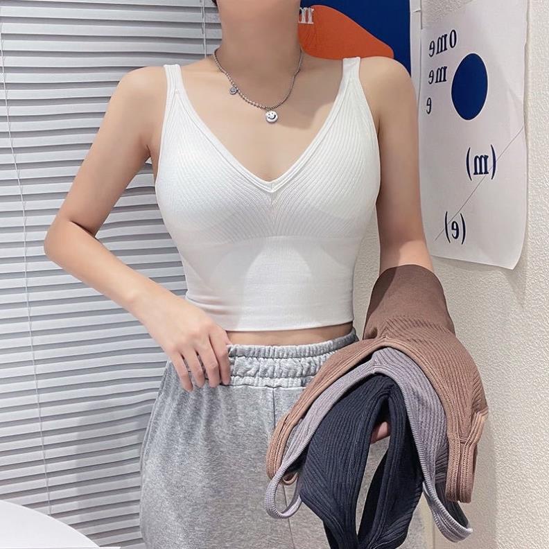 ❤️ Áo Lót Nữ ❤️ Áo Bra Dáng Lửng Chất Thun Kẻ Tăm Mềm Mịn Siêu Hot 1822 ❤️