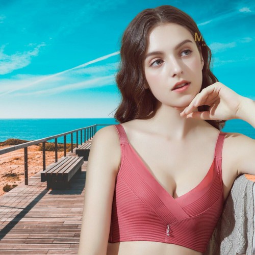 Áo nâng ngực size lớn xuất Âu Mỹ không đường may, Phối voan che khuyết điểm mỡ thừa 2 bên nách