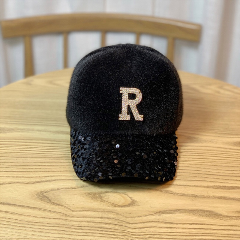 Mũ Lưỡi Trai Đính Kim Sa Hình Chữ R Thời Trang Đường Phố Cá Tính Cho Bé Trai