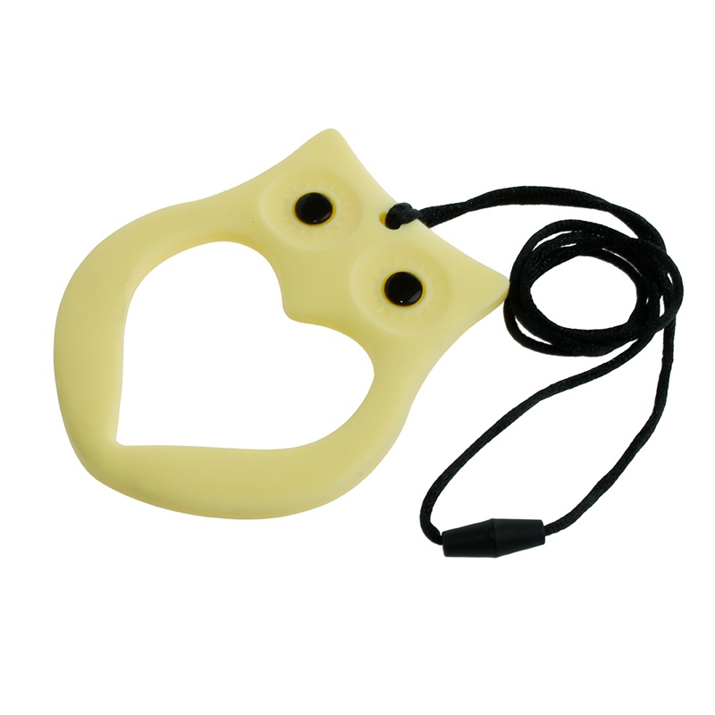 Đồ Chơi Ngậm Nướu Bằng Silicon Hình Cú Mèo Dễ Thương Cho Bé