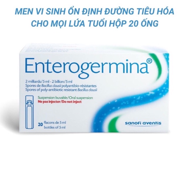 men vi sinh enterogermina sanofi 2 billion/5ml (ý italy) cho trẻ sơ sinh trẻ nhỏ người lớn phụ nữ mang thai cho con bú