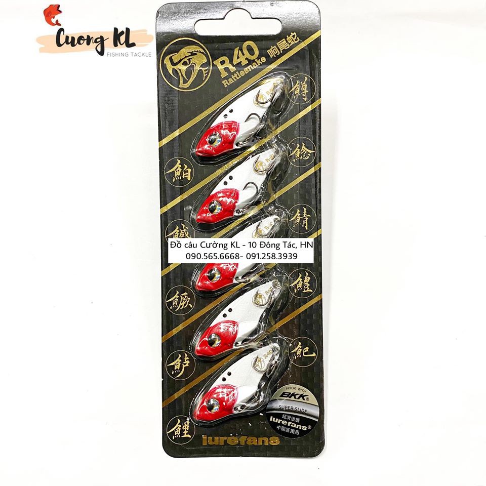 Mồi chìm Vib RattleSnake R40/R45 (vỉ 5 con)