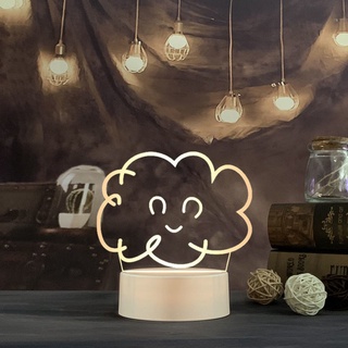 Đèn Led 3D Cổng sạc USB họa tiết độc đáo