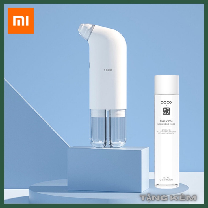 Máy Hút Mụn Cầm Tay Xiaomi DOCO Đa Năng Thế Hệ Mới- Hút Mụn Đầu Đen, Mụn Cám- TẶNG Kèm Lọ Khoáng Nano