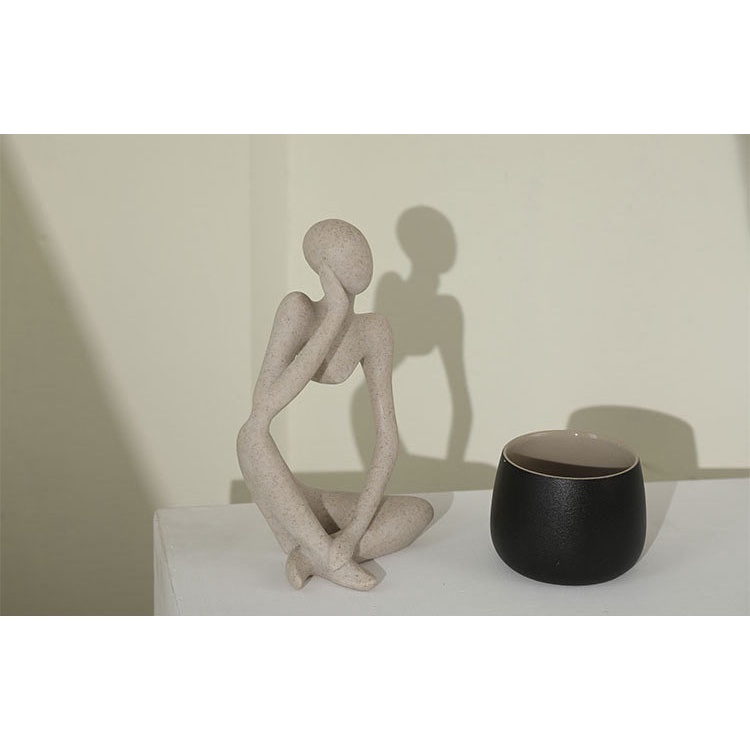 Mô Hình Người Suy Nghĩ Mini Bằng Nhựa Resin Dùng Trang Trí