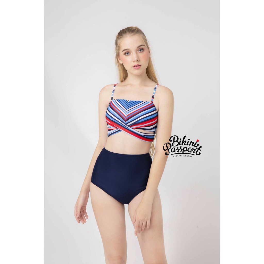 HÀNG CAO CẤP -  BIKINIPASSPORT - Áo bơi lẻ croptop hai dây  -  Kẻ sọc  BS371_STR  - Hàng Cao Cấp | BigBuy360 - bigbuy360.vn