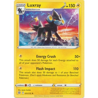 Thẻ Bài Pokemon Luxray - 51/172 - Rare