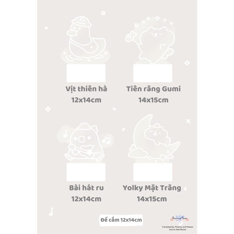 |Order Official| Đèn Ngủ Acrylic Animal Restaurant - Nhà Hàng Thú Cưng