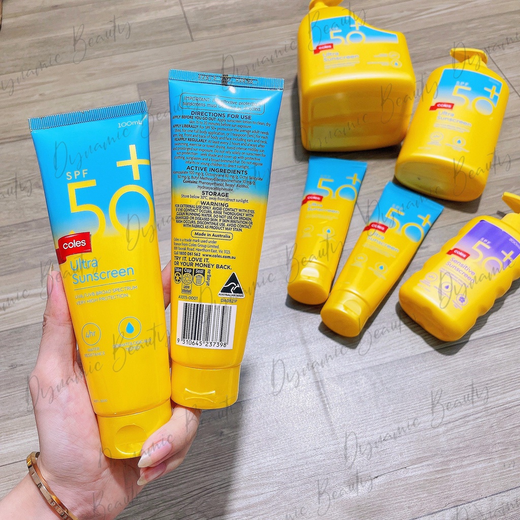 Kem chống nắng coles phổ rộng Coles ultra sunscreen / sensitive