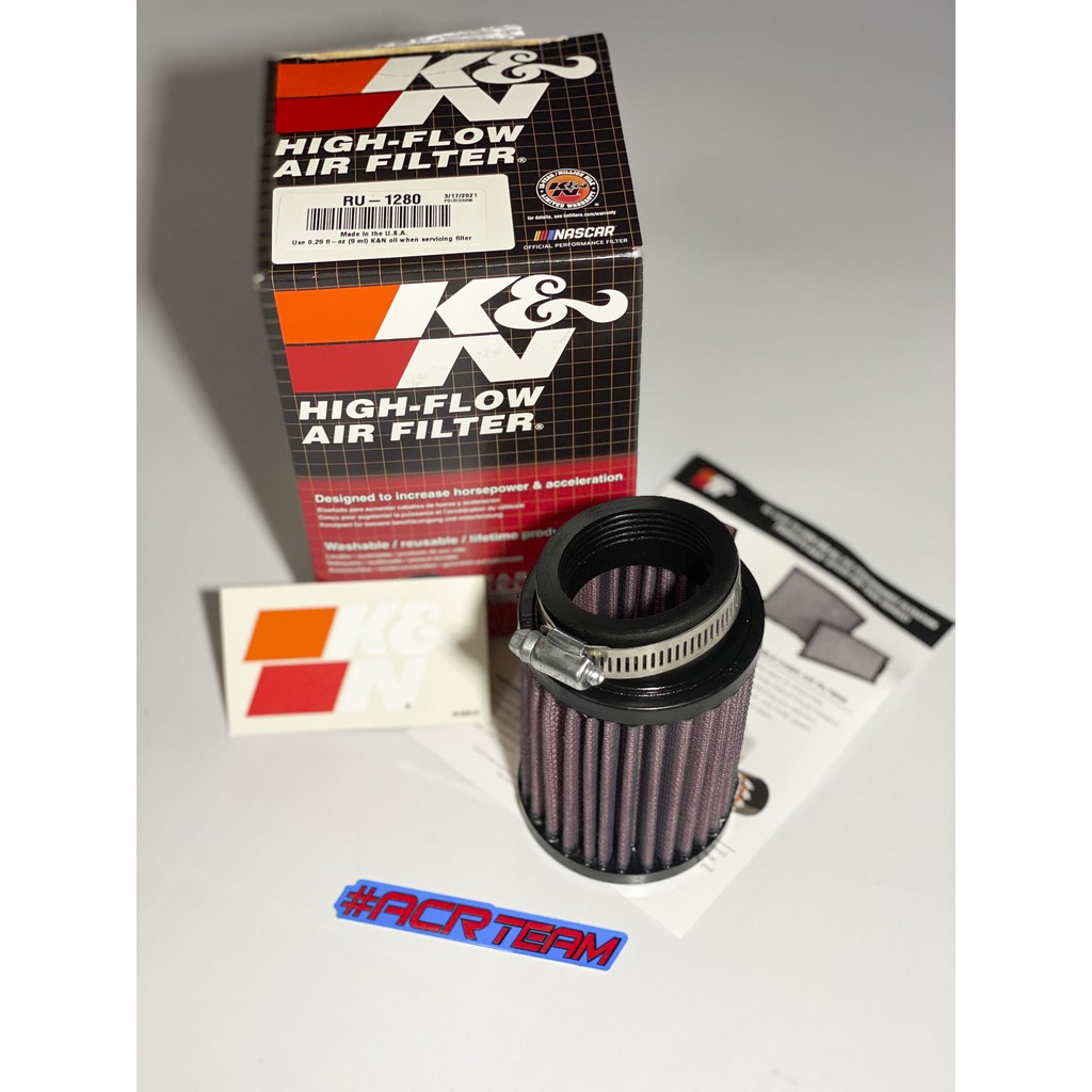 Lọc Gió Trụ KN 1280 - Satria Fi, Raider Fi, GSX 150R - Chính Hãng nhập từ Mỹ