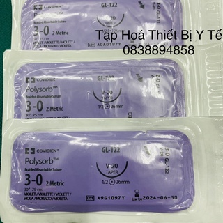 Chỉ Phẫu Thuật Tự Tiêu PolySorb số 3.0