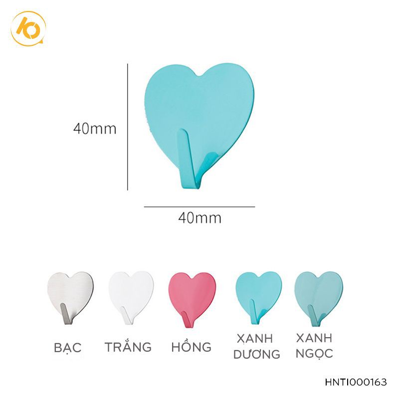 Móc dán tường DECOR treo đồ hình trái tim dễ thương - HNTI000163