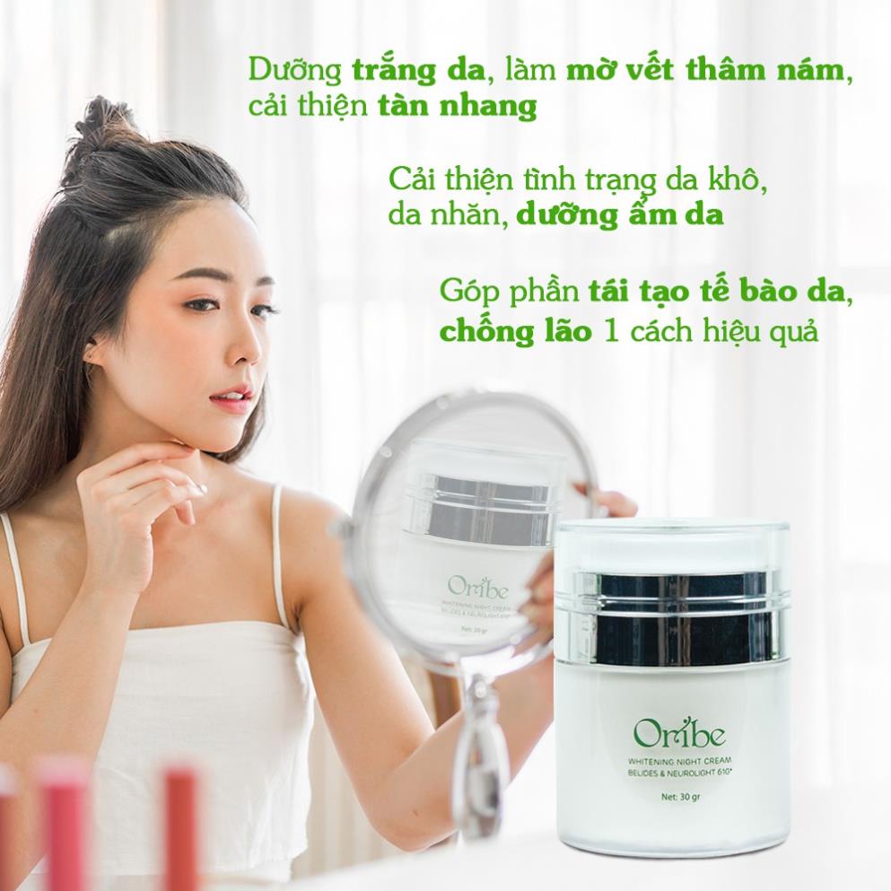 Kem dưỡng trắng da ban ngày Oribe 30g  hỗ trợ dưỡng trắng da giữ ẩm chống nắng, làm mịn và đều màu da, giúp da căng bóng