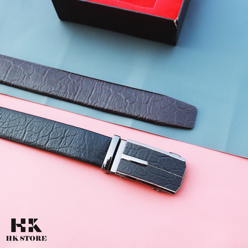 Dây thắt lưng nam da voi cao cấp - full box - hàng chính hãng HK.STORE - sang trọng đẳng cấp.