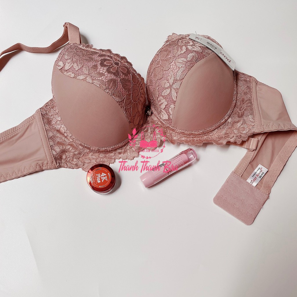 Áo Lót Thái lan sisterhood 2229 – Chất ren mịn, mút mỏng, có gọng, Cup C, Bigsize