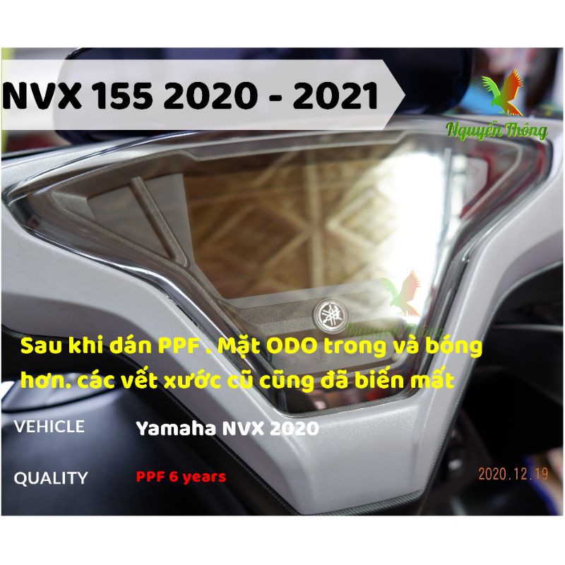 PPF NVX 155 2021 Miếng dán bảo vệ mặt đồng hồ PPF siêu chống xước độ bền 6 Năm tại Nguyễn Thông PPF