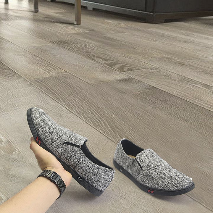 Giày lười nam phong cách G278 (Xám đế đen) | BigBuy360 - bigbuy360.vn