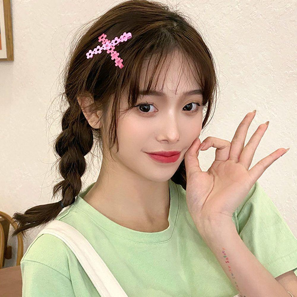 Kẹp Tóc Đính Hoa Màu Sắc Ngọt Ngào Cho Nữ