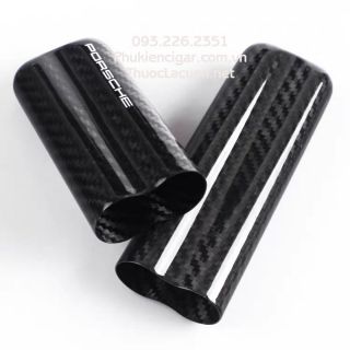 Box đựng Cigars 2 điếu carbon