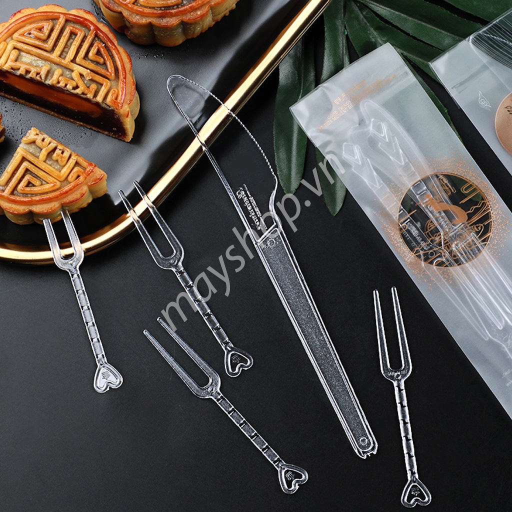 Set 5 bộ dao dĩa trung thu (4 dĩa, 1 dao)