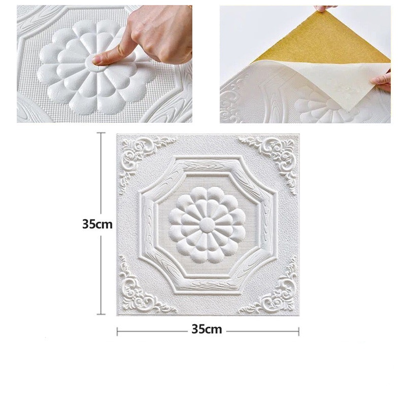 Miếng Dán Tường Giả Gạch 3D Mềm Mại Chống Thấm Nước Trang Trí Nhà Bếp / Phòng Khách