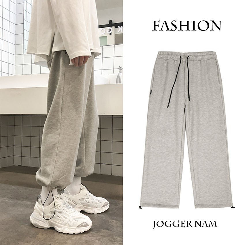 Quần Thể Thao Nam Nữ Mặc 2 Kiểu Ống Suông Culottes Và Jogger Bo Gấu Lưng Thun ZENKODLMEN JOGGER NAM 9000064