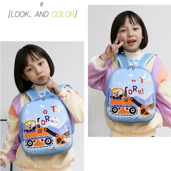 Balo Túi Vải Cho Bé Trai, Gái Đi Học, Chơi, Mầm Non Dễ Thương Mini Giặt Được Hình Thú Đáng Yêu Trẻ Em Từ 1-10 Tuổi