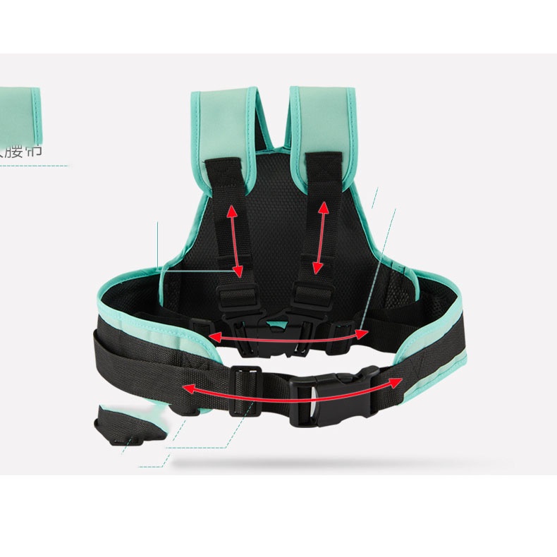 Đai Đi Xe Máy An Toàn Cho Bé Từ 1-12 Tuổi Đeo Vai Thắt Lưng Đai Ngực Xe Điện Đạp Thoáng Khí