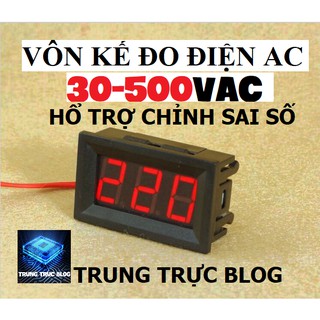 Vôn kế điện tử đo điện AC 30-500VAC LED 0.56 inch